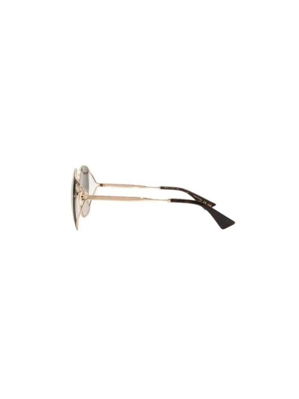 Gucci Sunglasses Eyewear 63 Gold Gray Metal Acetate